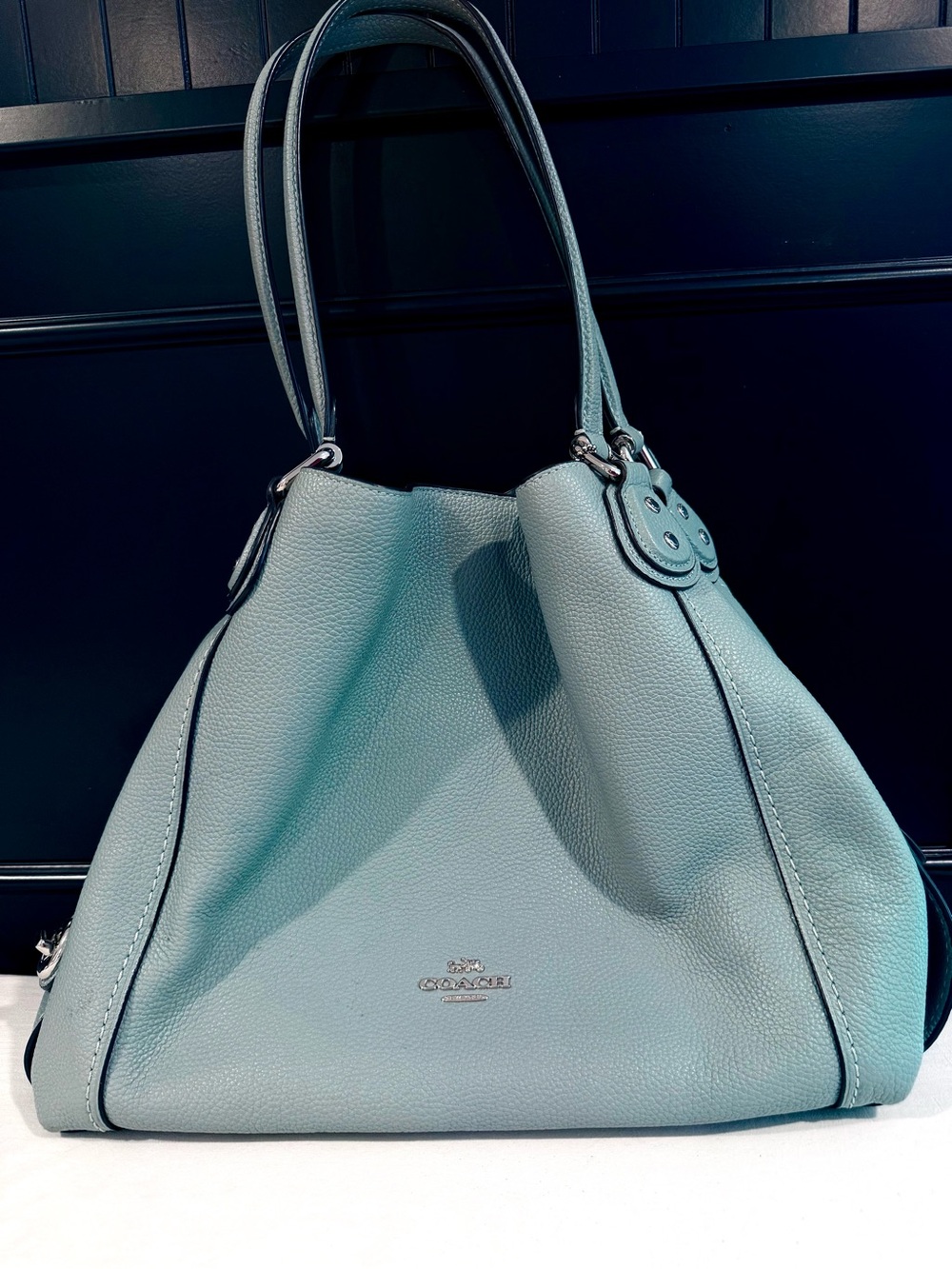 Coach Pebbled Leather Shoulder Bag